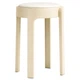 Табурет пластиковий RIAS NA78 з м'яким сидінням для дому 47x33 см Cream-White (3_08190) - зображення 2