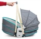 Люлька-баунсер люлька качалка Rocket Bassinet 5 в 1 Серо-голубая 3479 с ремнями безопасности (JDT-0850447) - изображение 6