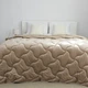 Ковдра велюрова ТЕП VELOUR «Золотий беж» 150×210 см полуторна зимова 400 г/м² мікрофібра - зображення 1