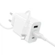 Сітчастий зарядний пристрій з кабелем BOROFONE BA105A Stellar 3-port charger set (iP) (EU) White (6941991125287) - зображення 4