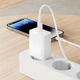 Сітковий зарядний пристрій з кабелем BOROFONE BAS75A Source single port PD30W Charger Set (C to iP) (EU) White (6941991122842) - зображення 5