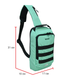 Рюкзак через плече (слінг) Derby 012602 Sling Green — жиночій міський однолямковий рюкзак, Oxford 600D TPU бірюзовий - зображення 3