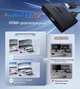 Двухпортовый HDMI сплиттер на 2 выхода Addap HVS-07, активный видео разветвитель, 4К - изображение 7