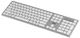 Клавиатура беспроводная 2E KS270 WL/BT EN/UK Silver/White (2E-KS270WBWH_UA) - изображение 2