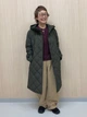 Куртка демисезонная с капюшоном длинная женская Uniqlo 805001875 S Зеленая (1159860431) - изображение 2