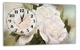 Картина на холсте MAKO Roses White с часами 30×53 см бесшумный плавный ход кварцевый механизм 3053-002 - изображение 1