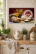 Картина на холсте MAKO Kitchen Bread Brown с часами 30×53 см бесшумный плавный ход кварцевый механизм 3053-005 - изображение 2