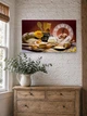 Картина на холсте MAKO Kitchen Bread Brown с часами 30×53 см бесшумный плавный ход кварцевый механизм 3053-005 - изображение 3