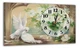 Картина на холсте MAKO Birds White с часами 30×53 см бесшумный плавный ход кварцевый механизм 3053-001 - изображение 1