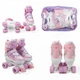 Раздвижные ролики квады 30-39 M Best Roller колеса PU светящиеся (размер 35-38). Multicolor (193620) - изображение 2