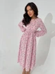 Жіноча сукня міді в квіти Uaclothes 42 Пудровий (like38031-184631360) - изображение 6