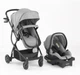 Детская универсальная коляска трансформер 3 в 1 с автокреслом URBINI OMNI TRAVEL SYSTEM Серая - изображение 1