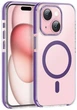 Чохол-накладка Hoco Anti-drop Magnetic для iPhone 15 Transparent Purple - изображение 2