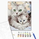 Картина по номерам Brushme Мама кошка с котёнком 40x50 BS52689 - изображение 2