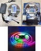 Світлодіодна стрічка RGB 5050 з пультом від мережі 220 вольт 5м, 54led/1м, блок 220В (реальних 4,5 м) у силіконі - зображення 2