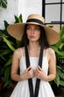 Летняя соломенная шляпа LUXURY SHADE с широкими полями и лентой черной - изображение 3