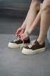 Кеди замшеві жіночі Hengji 2169/Brown/2148/709-5/B 38 Коричневий - зображення 6