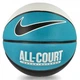 Мяч баскетбольный Nike EVERYDAY ALL COURT 8P DEFLATED WHITE/TEAL NEBULA/BLACK/BLACK size 7 (N.100.4369.110.07) - изображение 1