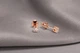 Серьги-пуссеты из красного золота c фианитами S-0395 - изображение 2