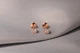 Серьги-пуссеты из красного золота c фианитами S-0395 - изображение 3
