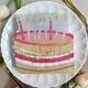 Серветки з малюнком Happy Birthday Тортик 20 штук паперові двошарові 33 см фігурні - зображення 4
