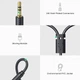 Аудіокабель UGREEN AV109 3.5mm Male to 2RCA Female Cable 25cm (Gray)(UGR-10547) - зображення 7