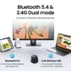 Маніпулятор миша бездротова UGREEN M751 Multi-mode Wireless Mouse Black - изображение 9