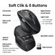 Маніпулятор миша бездротова UGREEN M751 Multi-mode Wireless Mouse Black - изображение 12