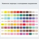 Акриловые маркеры Languo, 96 цветов, кистевые (soft brush), для раскрасок Disney, рисования, ткани, стекла, дерева, пластика (al96) - изображение 2