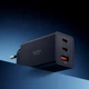 Сетевое зарядное устройство Spigen Essential 67W 2хType-C + 1хType-A Wall Charger EE673EU Black (ACH09458) - изображение 2