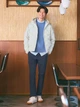 Куртка демисезонная с капюшоном мужская Uniqlo 850669951 2XL Серая (1159860737) - изображение 19