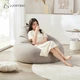 Кресло-мешок LUCKYSAC Lazy Bean Bag Sofa для гостиной, спальни, балкона, одноместное, тканевое, небольшое, может использоваться как кровать, цвет Premium Gentleman Gray. - изображение 1