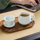 Керамічна чашка для чаю Changnan з фільтром та кришкою, чашка Jingdezhen Yingqing для дому та офісу, дизайн у формі серця лотоса в дзен-стилі - зображення 7