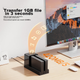 ORICO Внешняя док-станция для жестких дисков с USB3.0, функция автономного копирования, 2,5/3,5-дюймовые SATA/SSD твердотельные накопители, механическая, внешний, с двумя отсеками для клонирования, модель 6528US3-C - зображення 5