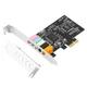 Звуковая карта MOGE MC2206 внутренняя PCIe 5.1 на 6 каналов для настольного компьютера - изображение 1