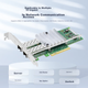 Мережева карта EB-LINK Intel 82599 Chip PCI-E X8 10G з двома портами та оптоволоконним портом X520-DA2 SFP+, мережевий адаптер сервера з оптичним портом E10G42BF - зображення 8