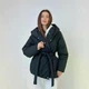 Куртка жіноча зимова плащова тканина чорна, XL-XXL - зображення 1