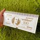 Купюрниця-конверт для грошей 100$, 25.3×3.5×11.5 см, Білий (ПБ-0003) - зображення 3