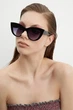 Ефектні сонцезахисні окуляри "Bold Cat Eye" з градієнтом Honey Fashion Accessories чорний+фіолетовий (4-42) - зображення 1