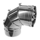 Колено 0-90° дымоходное Ø100 мм 0,5 мм из нержавеющей стали Versia-Lux - изображение 1