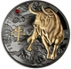Колекційна срібна монета "Рік Бика" RUTHENIUM 10 г 2021 рік - изображение 3