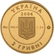 Колекційна золота монета "Лелека” 1,24 г 2004 рік - изображение 2