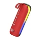 Портативная Bluetooth колонка Borofone BR44 Sound Dance 10W, RGB подсветка, TWS, USB/TF/AUX/FM, красная - изображение 2