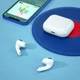 Навушники XO E10T TWS Bluetooth 5.3, бездротові, з кейсом, сенсорне керування, мікрофон, білі - зображення 5