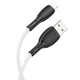 Кабель BOROFONE BX86 USB to Lightning 2.4A, 1 м, силиконовый, быстрая зарядка и синхронизация, белый - изображение 4