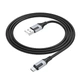 Кабель BOROFONE BX101 USB to Micro-USB 2.4A, 1 м, швидка зарядка та передача даних, чорний - зображення 3