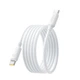 Кабель Baseus Foamed Silicone Pro Magnetic Type-C to Type-C 100W, 1 м, магнітний, швидка зарядка, білий - зображення 1