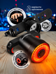 Задня фара велосипедна 400 мАч велофара на акумуляторі стоп ліхтар на велосипед під сідло задній габарит лед фара акумуляторна водонепроникна мигалка маячок моргалка з кріпленням зарядка від Type-C ROCKBROS Q5 Чорний 73540 - зображення 1