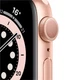 Смарт-годинник Apple Watch Series 6 GPS, 40mm, Gold, Pink Sand Sport Band (Grade C) - Б/В - зображення 2