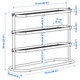 Полиця для взуття, чорна, 76x24x59 см IKEA ÄLGANÄS 205.858.83 - зображення 4